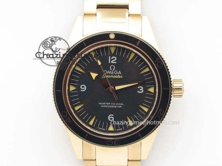 0306 Seamaster 300m Chrono SS YG OMF 1:1 Best Edition Blue Dial on SS YG Bracelet A Seasonal 7691